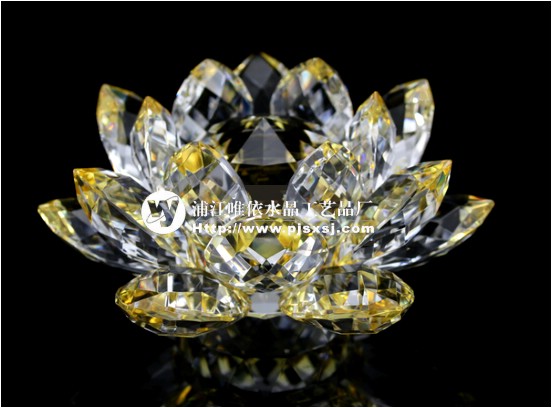 水晶莲花 水晶莲花灯 水晶佛具用品