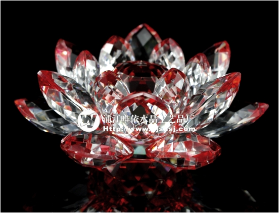 水晶莲花 水晶莲花灯 水晶佛具用品